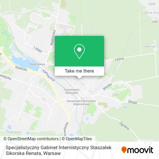 Specjalistyczny Gabinet Internistyczny Staszałek Sikorska Renata map