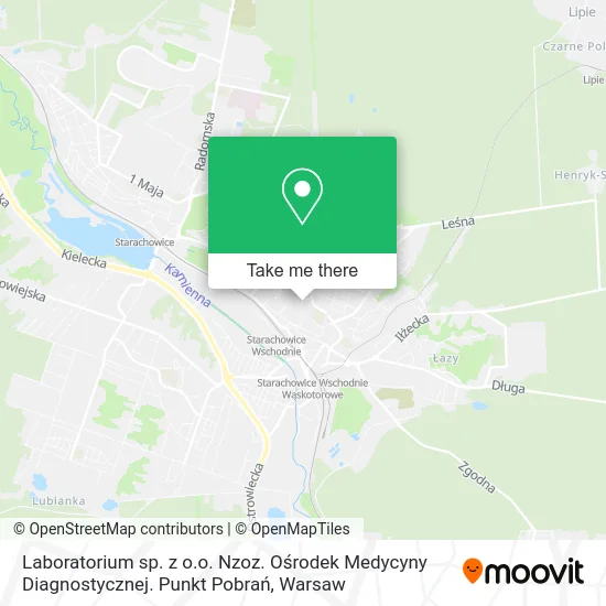 Карта Laboratorium sp. z o.o. Nzoz. Ośrodek Medycyny Diagnostycznej. Punkt Pobrań