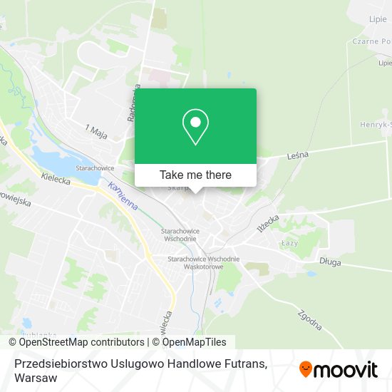 Przedsiebiorstwo Uslugowo Handlowe Futrans map