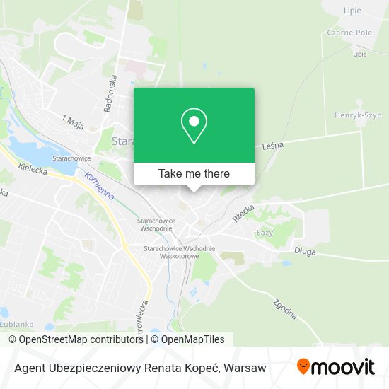 Agent Ubezpieczeniowy Renata Kopeć map