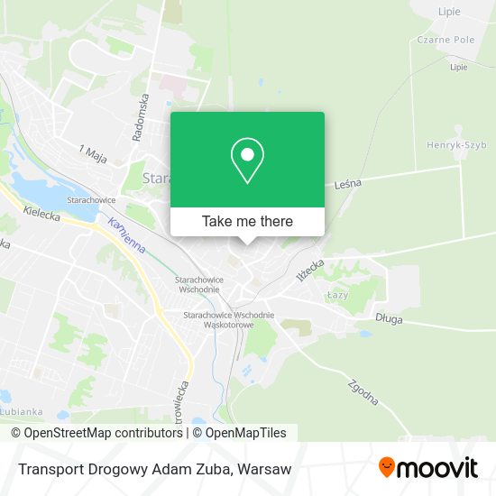 Transport Drogowy Adam Zuba map