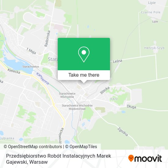 Przedsiębiorstwo Robót Instalacyjnych Marek Gajewski map