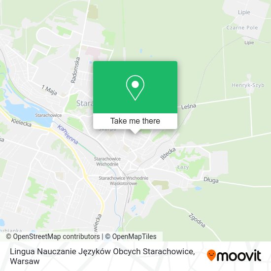 Lingua Nauczanie Języków Obcych Starachowice map