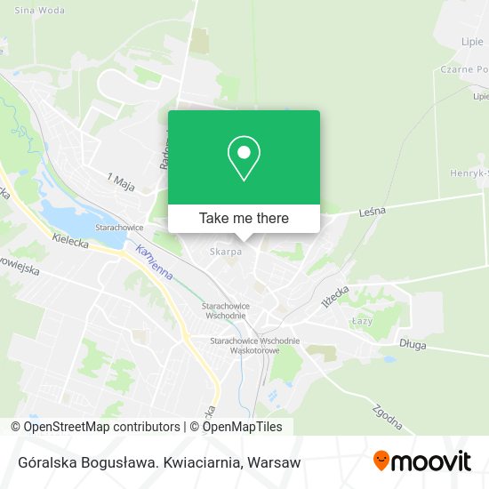 Góralska Bogusława. Kwiaciarnia map