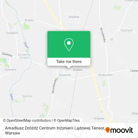 Карта Arkadiusz Dróżdż Centrum Inżynierii Lądowej Tensor