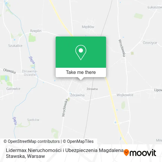 Карта Lidermax Nieruchomości i Ubezpieczenia Magdalena Stawska