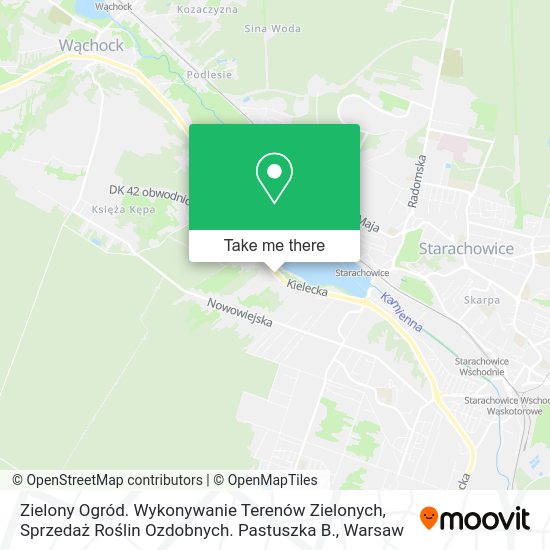 Zielony Ogród. Wykonywanie Terenów Zielonych, Sprzedaż Roślin Ozdobnych. Pastuszka B. map