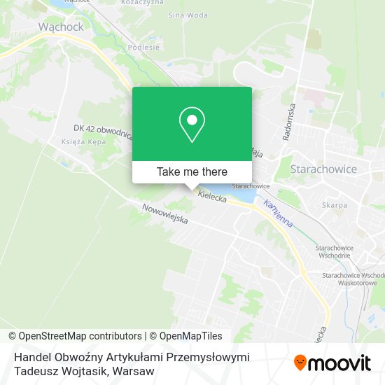 Handel Obwoźny Artykułami Przemysłowymi Tadeusz Wojtasik map