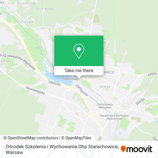 Карта Ośrodek Szkolenia i Wychowania Ohp Starachowice