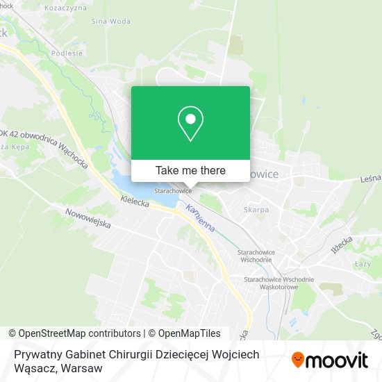 Prywatny Gabinet Chirurgii Dziecięcej Wojciech Wąsacz map