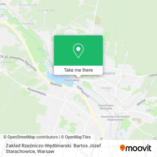 Zakład Rzeźniczo-Wędliniarski. Bartos Józef Starachowice map