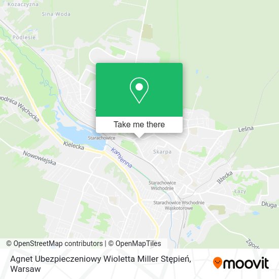 Agnet Ubezpieczeniowy Wioletta Miller Stępień map