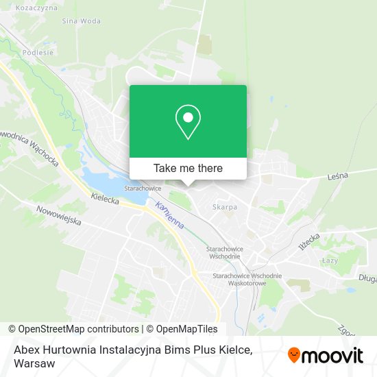 Abex Hurtownia Instalacyjna Bims Plus Kielce map