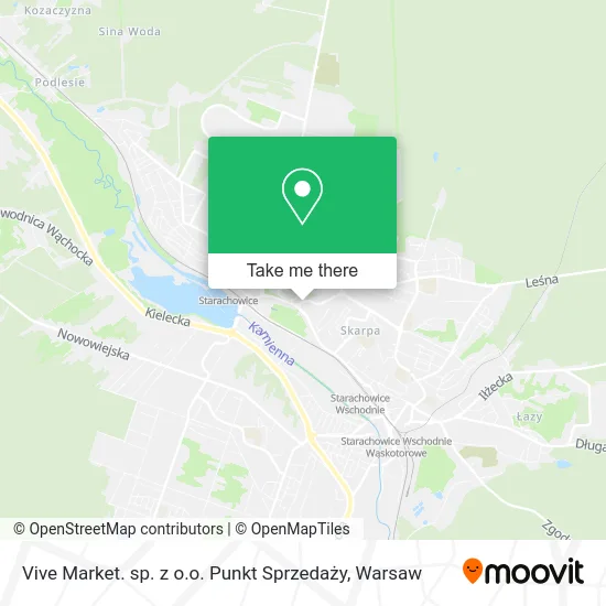 Карта Vive Market. sp. z o.o. Punkt Sprzedaży