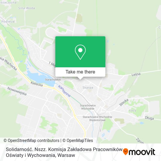 Solidarność. Nszz. Komisja Zakładowa Pracowników Oświaty i Wychowania map