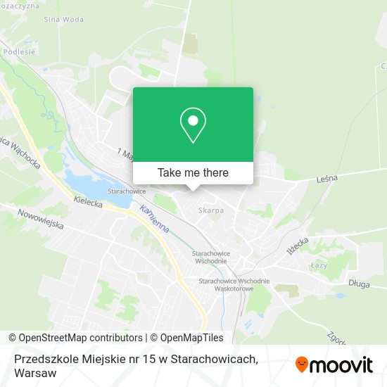 Przedszkole Miejskie nr 15 w Starachowicach map