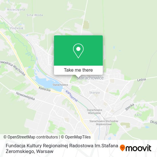 Карта Fundacja Kultury Regionalnej Radostowa Im.Stafana Żeromskiego