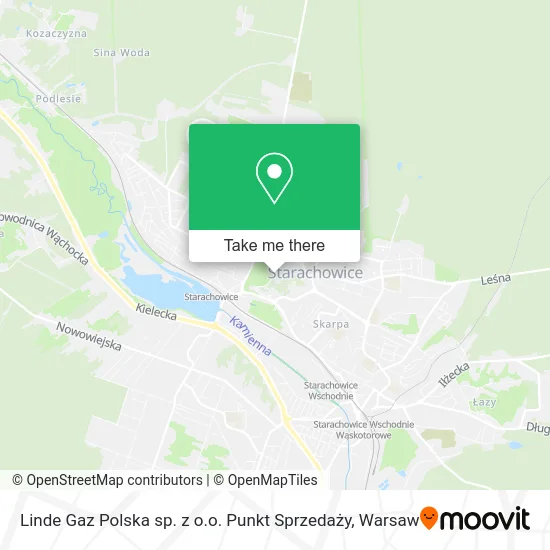 Карта Linde Gaz Polska sp. z o.o. Punkt Sprzedaży