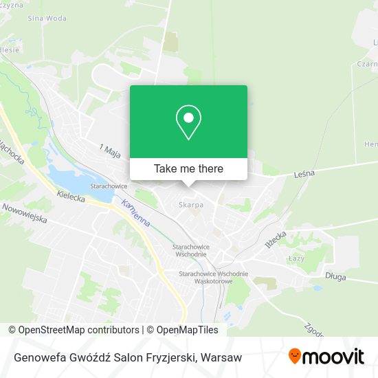 Карта Genowefa Gwóźdź Salon Fryzjerski