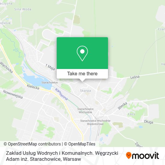 Zakład Usług Wodnych i Komunalnych. Węgrzycki Adam inż. Starachowice map