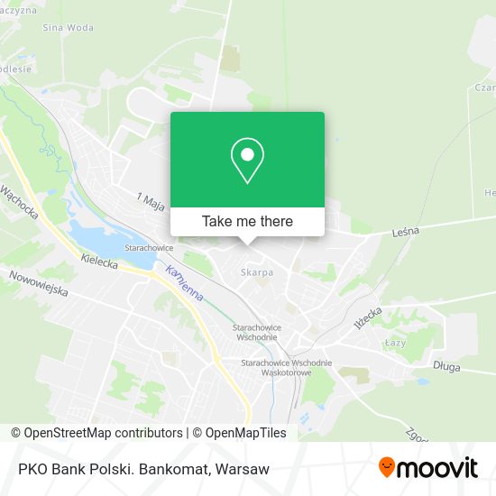 PKO Bank Polski. Bankomat map