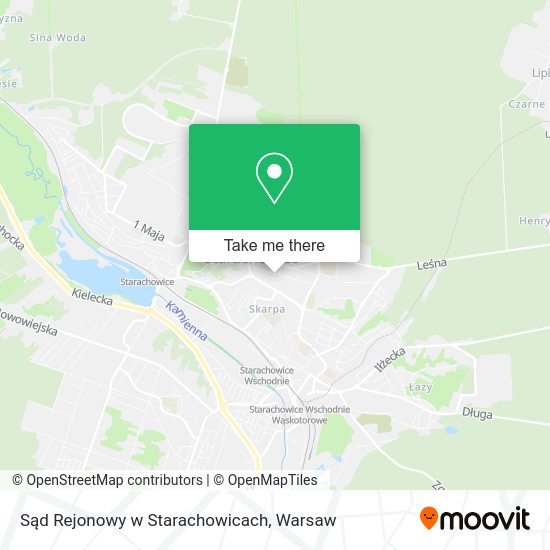 Sąd Rejonowy w Starachowicach map