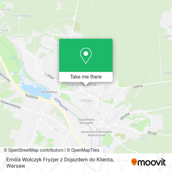 Emilia Wołczyk Fryzjer z Dojazdem do Klienta map