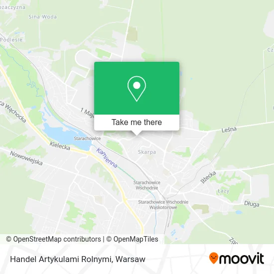 Карта Handel Artykulami Rolnymi