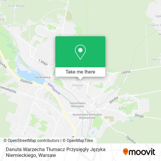 Danuta Warzecha Tłumacz Przysięgły Języka Niemieckiego map