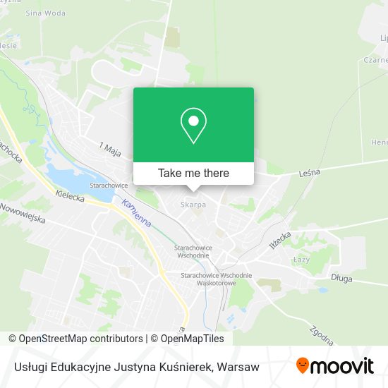 Usługi Edukacyjne Justyna Kuśnierek map