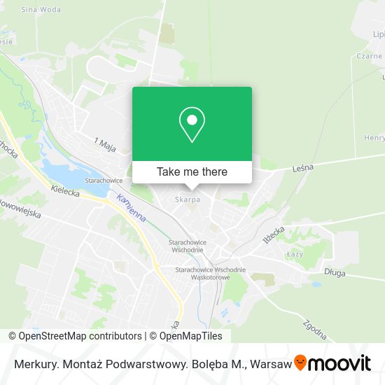 Merkury. Montaż Podwarstwowy. Bolęba M. map