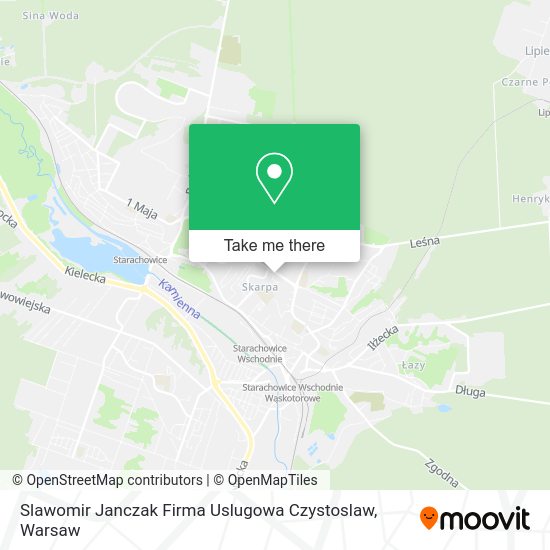 Slawomir Janczak Firma Uslugowa Czystoslaw map