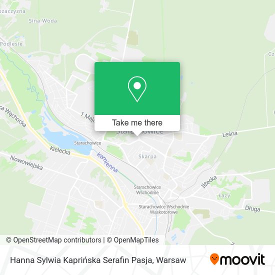 Hanna Sylwia Kaprińska Serafin Pasja map