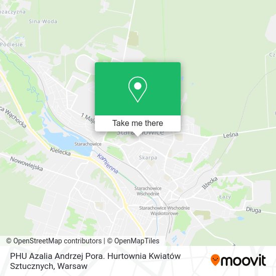 PHU Azalia Andrzej Pora. Hurtownia Kwiatów Sztucznych map