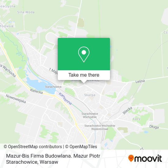 Mazur-Bis Firma Budowlana. Mazur Piotr Starachowice map