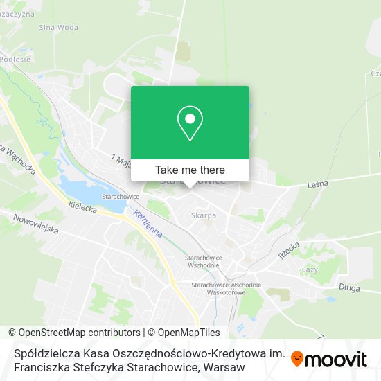 Spółdzielcza Kasa Oszczędnościowo-Kredytowa im. Franciszka Stefczyka Starachowice map