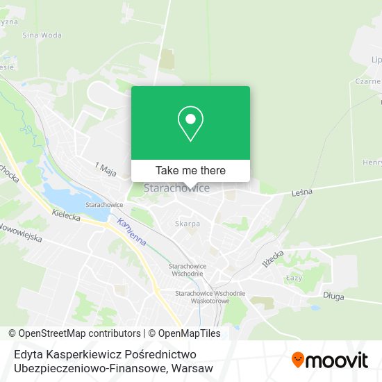 Edyta Kasperkiewicz Pośrednictwo Ubezpieczeniowo-Finansowe map