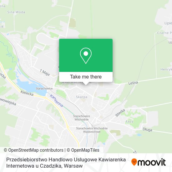 Przedsiebiorstwo Handlowo Uslugowe Kawiarenka Internetowa u Czadzika map