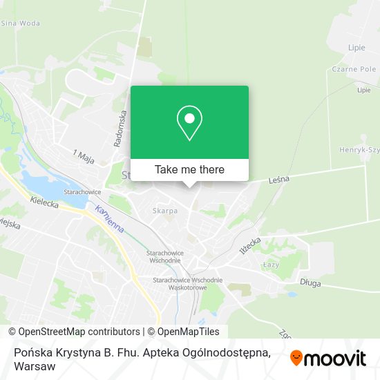 Pońska Krystyna B. Fhu. Apteka Ogólnodostępna map