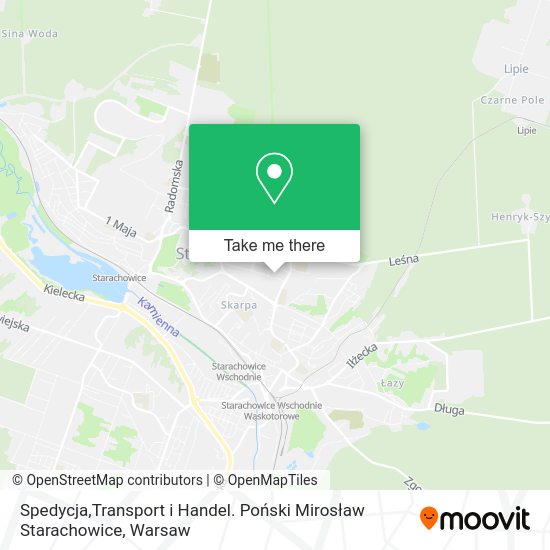 Spedycja,Transport i Handel. Poński Mirosław Starachowice map