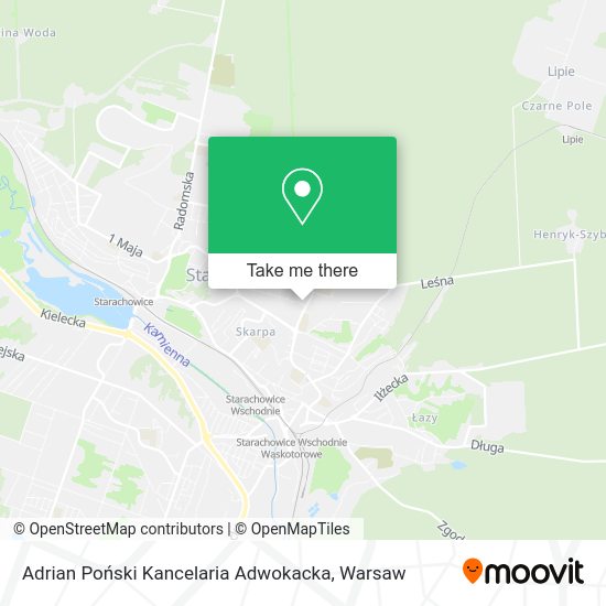 Adrian Poński Kancelaria Adwokacka map