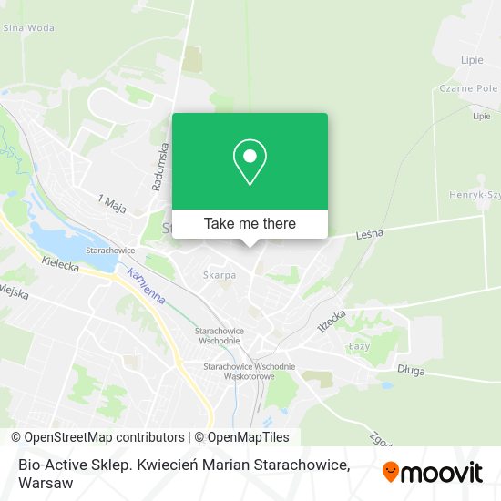 Bio-Active Sklep. Kwiecień Marian Starachowice map