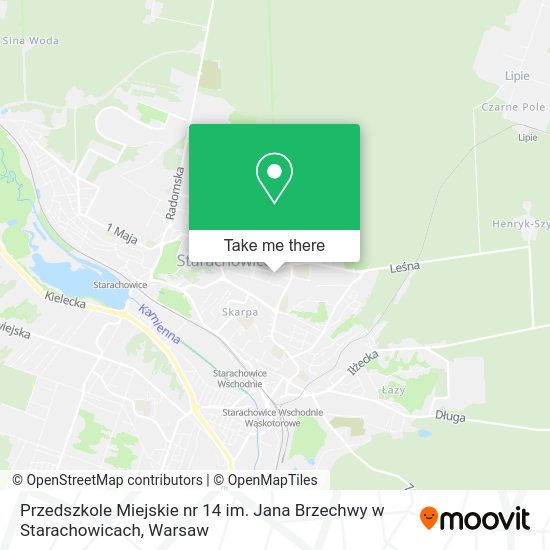 Przedszkole Miejskie nr 14 im. Jana Brzechwy w Starachowicach map