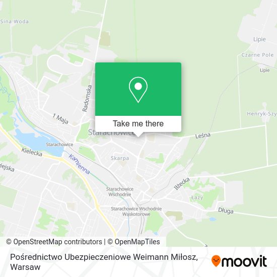 Pośrednictwo Ubezpieczeniowe Weimann Miłosz map