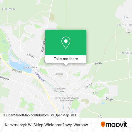 Kaczmarzyk W. Sklep Wielobranżowy map