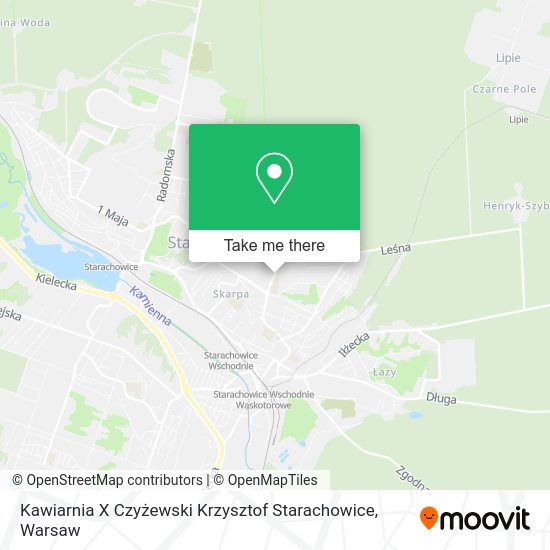 Kawiarnia X Czyżewski Krzysztof Starachowice map