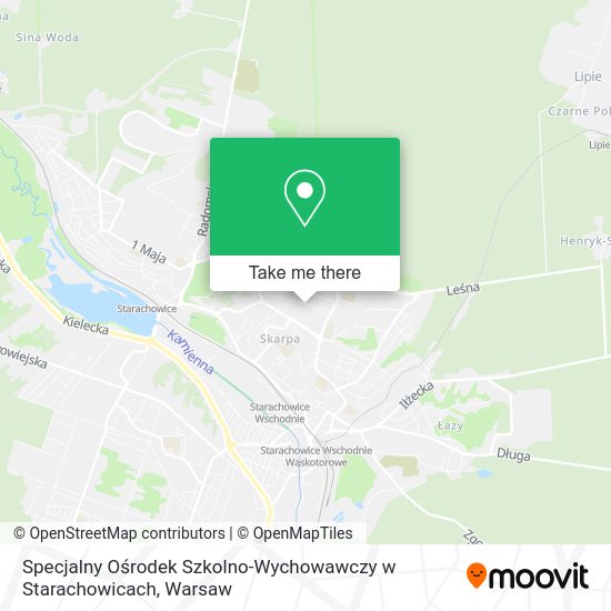 Specjalny Ośrodek Szkolno-Wychowawczy w Starachowicach map