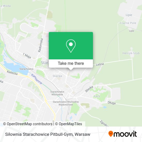 Siłownia Starachowice Pitbull-Gym map