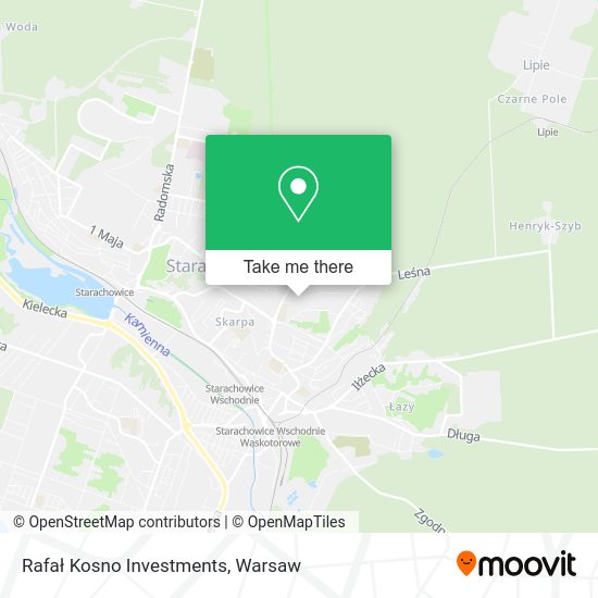 Rafał Kosno Investments map