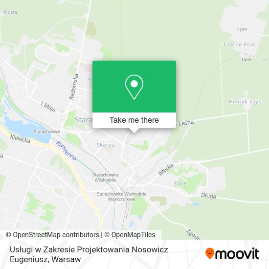 Usługi w Zakresie Projektowania Nosowicz Eugeniusz map